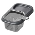 thumbnail image 1 of Suction Cup Mount Kitchen Sink Basket, Dual-Layer Filter and Drainer with Fine Mesh, Easy-Install Scrap Catcher for Food Prep, Versatile Helper to Keep Counters Dry and Sink Clear, 1 of 2