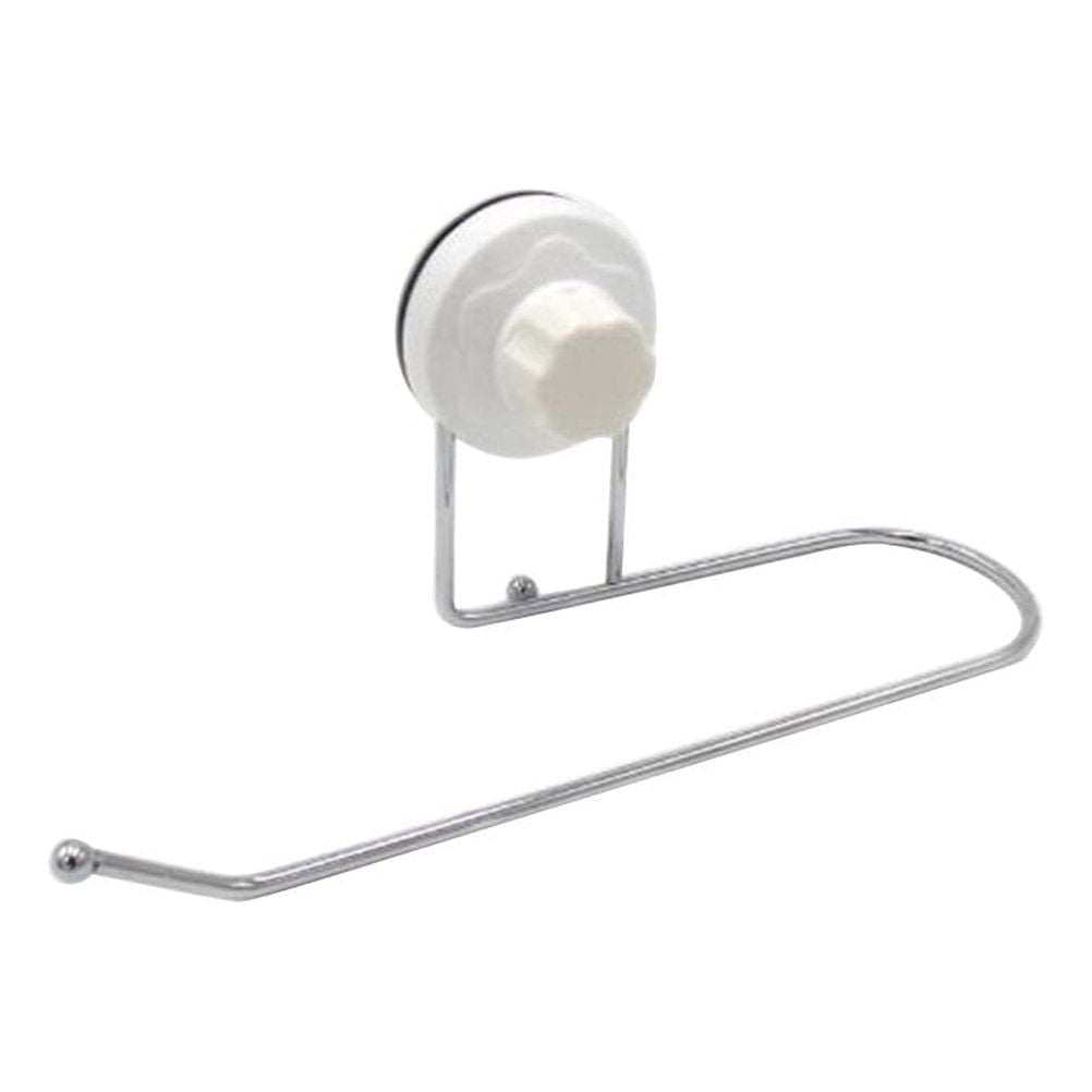 Suction Cup Paper Towel Holder Wall Mounted Towel Rack Paper Roll Hanger for Home Kitchen Toilet