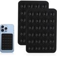 Suction Cup Phone Mount, 2Pcs Sticky Phone Grip Compatible with iPhone