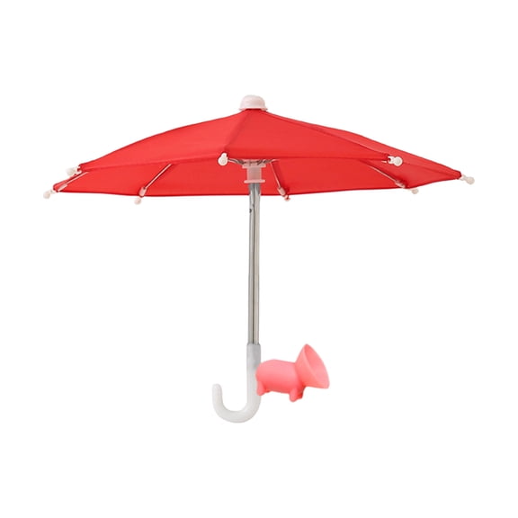 Suction Cup Phone Sun Shade, UV Protection and Anti Glare Umbrella, Adjustable Angle Smartphone Accessory for Outdoor Selfie Video Call and Live Streaming Gift