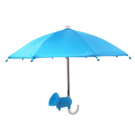 Suction Cup Phone Umbrella Stand Universal for Outdoor Mobile Phones, Phone Umbrella for Sun and Rain Protection with Strong Holder