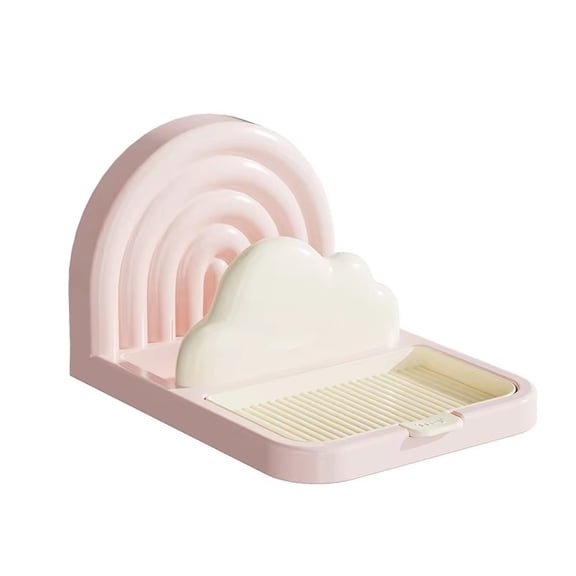 Suction Cup Pot Lid Holder Kitchen Countertop Organizer Rack Spoon Rest Pan Cover Stand Space Saving Kitchen Storage Gadgets, Gifts for Home@100, Pink