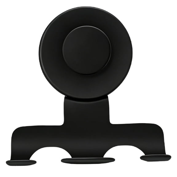 Suction Cup Razor Holder in Shower, Stainless Steel Wall Mount Hooks, Towel, Loofah, Shaver Holder for Bathroom Wall, Heavy Duty Suction Cup Shower Hooks, Easy to Install and Reuse, 1 Pack,Black