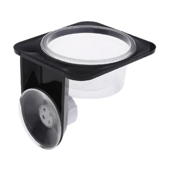 Suction Cup Reptile Feeder Anti-Escape Reptile Food Dish Plastic Drinker Bowl