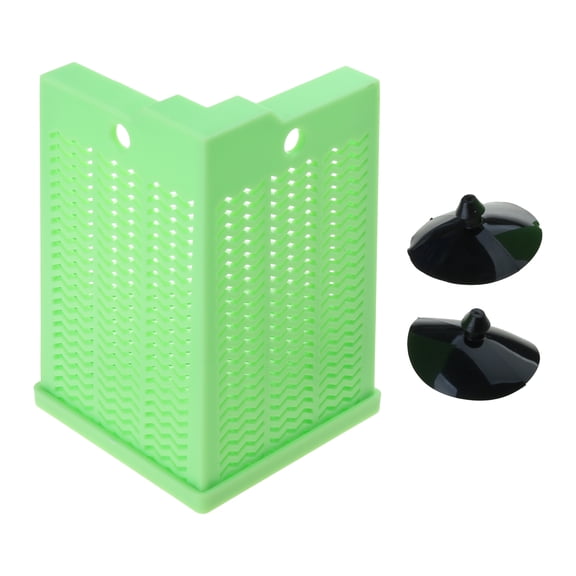 Suction Cup Reptiles Feeder ABS Corner Feeding Dish For Bearded Dragons Lizards Terrariums Feeding Station