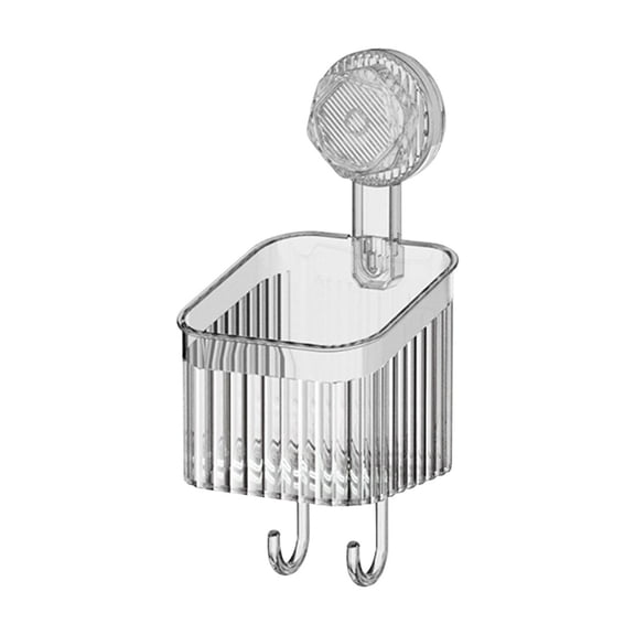 Suction Cup Shelf for Bathroom Sink – 22 cm x 9.3 cm Polymer Vacuum-Mount Storage Rack, Non-Marking, Removable, No Drill Required