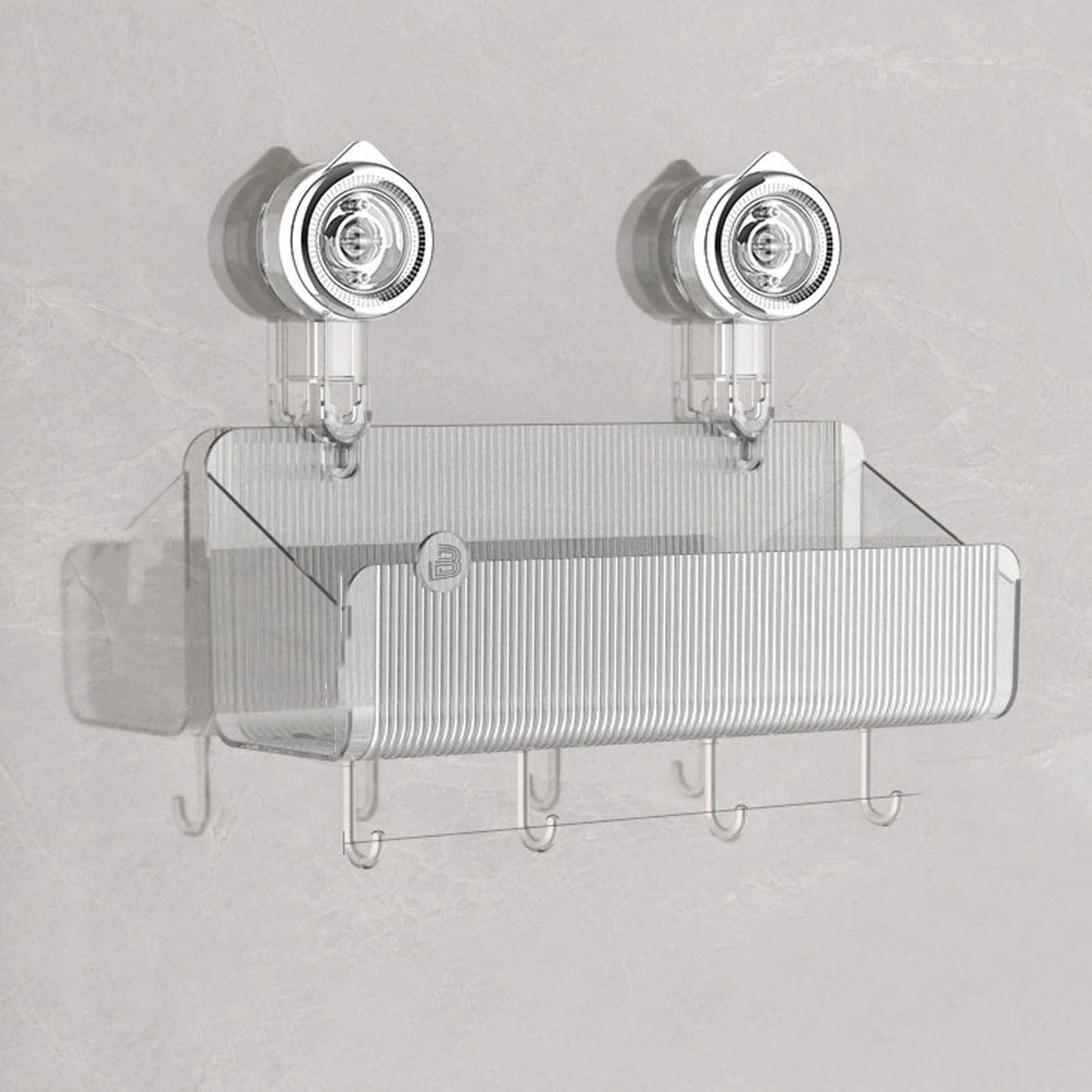 Suction Cup Shower Caddy, Clear Wall Caddy Bathroom Shower Organizers
