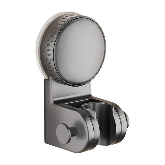 Suction Cup Shower Head Bracket for Bathroom, No Drill Mounting Adjustable Shower Holder, Movable Angle Rotation for Stable Holding, Easy Installation Tool-Free for Various Showerheads