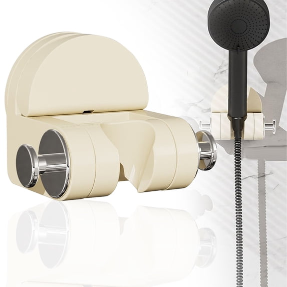 Suction Cup Shower Head Holder, Adjustable Handheld Shower Mount, No Drill Bathroom Bracket