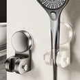 thumbnail image 1 of Suction Cup Shower Head Holder No Drill Bracket Tool Free Installation Flexible Angle Adjustment Strong Grip for Easy Height Customization Compact Bathroom Storage Solution FAJHHA | Gray, 1 of 6
