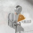 thumbnail image 1 of Suction Cup Shower Head Holder with Adjustable Angle, No Drill Wall Mount Shower Bracket and Organizer Shelf for Shampoo and Soap, 1 of 6