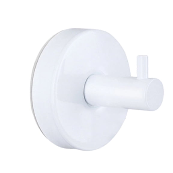 Suction Cup Shower Hooks, Towel Hooks for Bathroom Kitchen Door Wall Glass Window Mirror Tile, Bath Robe Hook, Waterproof,Reusable & Removable, No Drill,Stainless Steel Hooks (White)