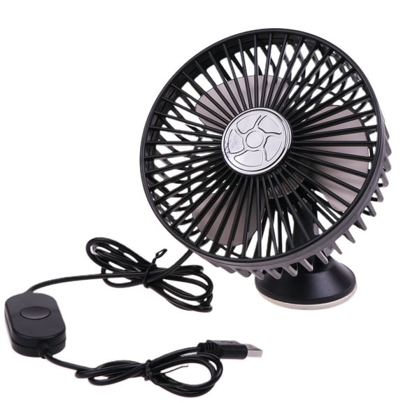 Suction Cup Single Head Car Fan Dashboard USB Fan Desk Fan for SUV RV Van Truck
