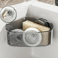 thumbnail image 1 of Suction Cup Sink Corner Rack – Clear Kitchen Sink Organizer with Drain Holes for Sponge, Brush & Scrubber – Transparent Storage Caddy for Bathroom & Kitchen, 1 of 5