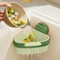thumbnail image 1 of Suction Cup Sink Corner Rack,Sink Strainer Basket,Food Debris Filter,Sponge Storage Rack,Utensil Storage Basket,No-Drill Sink Rack,Detachable Strainer,Kitchen Sink Organizer,Sink Drainage Rack, 1 of 7