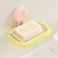 thumbnail image 1 of Suction Cup Soap Dish Holder Wall Mounted Drainable Non Slip Bathroom Storage Container, 1 of 6