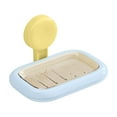 thumbnail image 1 of Suction Cup Soap Dish Holder | Wall Mounted No Drill Soap Box with Drainage Holes | Bathroom Shower Storage Organizer for Kitchen Sink | 1-Pack, 1 of 6