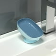 thumbnail image 1 of Suction Cup Soap Dish for Shower & Kitchen, Self-Draining Soap Holder, Removable & Easy to Clean, Stable and Durable, No Drill Installation, Keeps Soap Dry and Countertop Clean, Sky Blue, 1 of 4