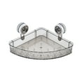 thumbnail image 1 of Suction Cup Storage Rack, No Drill Bathroom Organizer with Drainage Holes, Expandable Shower Caddy for Glass Tile Wall, Waterproof Bath Storage Basket, 1 of 9