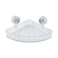 thumbnail image 1 of Suction Cup Storage Rack, No Drill Bathroom Organizer with Drainage Holes, Expandable Shower Caddy for Glass Tile Wall, Waterproof Bath Storage Basket, 1 of 8