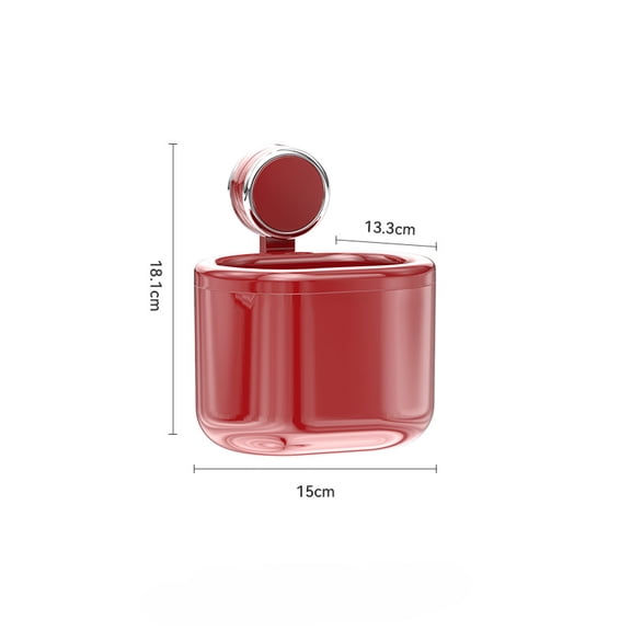 Suction Cup Storage Rack Secondary Waste Face Towel Organizer Bathroom Wall-Mounted No-Drill Bathroom Cosmetic Storage Box