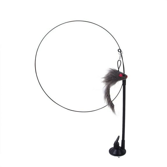 Suction Cup Teaser Adsorption Handheld Head Double Head Feather Replacement Head Set Pet Toys, Usupdd 2025 Suction Cup Teaser Adsorption Handheld