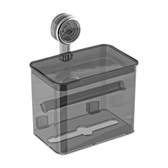 Suction Cup Toilet Paper Holder Wall Mounted No Drill Storage Shelf for Bathroom Organizer with Roll Rack 1 Pack