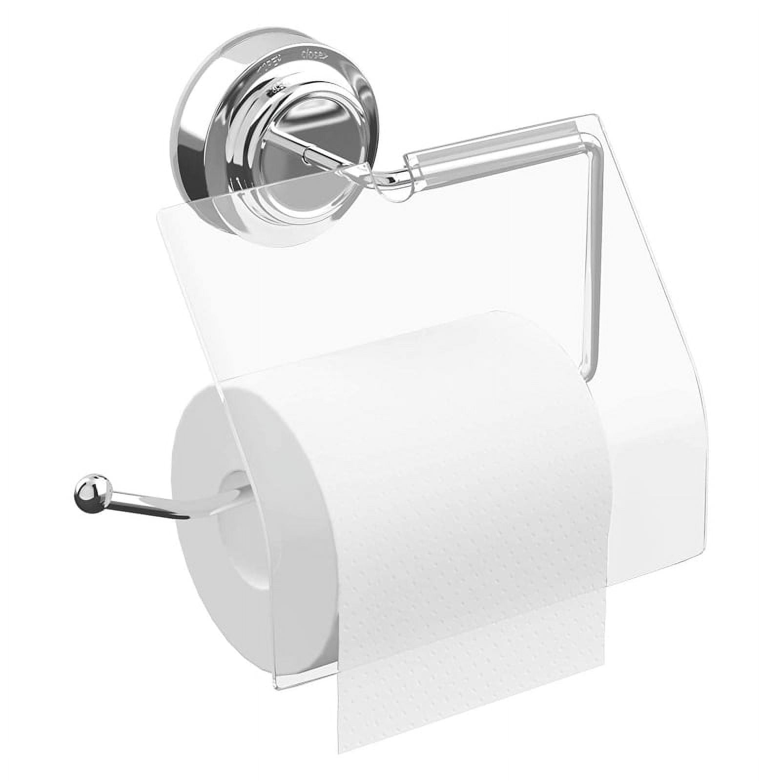 Suction Cup Toilet Paper Holder for Bathroom Stainless Steel Paper Towel Holder