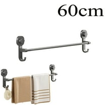 Suction Cup Towel Bar,Suction Towel Bar,Suction Cup Towel Holder,Suction Cup Towel Bar For Shower,Bathroom Towel Holder,Towel Racks For Bathroom Wall(Gray 23.62*5.91*2.36in)from ANMUYUM