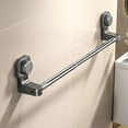 thumbnail image 1 of Suction Cup Towel Rack, Strong Punch-Free Bathroom Shelf, Wall-Mounted Bathroom Towel Holder, Non-Perforating Hanging Rack for Bath Towels and Bathroom Essentials, 1 of 2