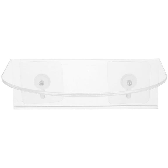 Suction Cup Wall Mount Kitchen Organization Shelf Bedroom Decor Display Shelves Small Flowerpot Rack Plant Window Acrylic Stand Pvc