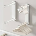 thumbnail image 1 of Suction Cup Wall-Mounted Storage Shelf, Telescopic Drying Rack for Balcony, Bathroom, and Kitchen - Drill-Free Organizer, 1 of 6