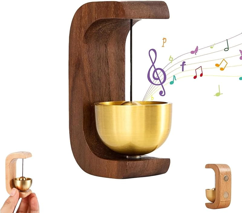 Laelr Shopkeepers Bell For Door Opening, Magnetically Attached Design