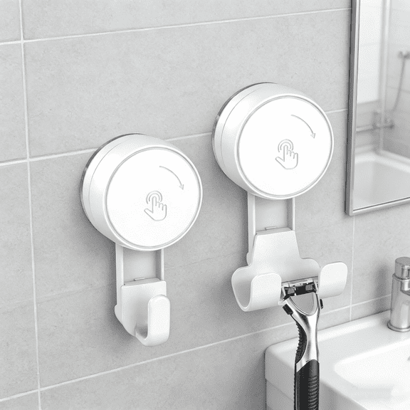 Suction Hooks Powerful Vacuum Suction Cup Hooks Single White