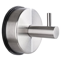 Suction Hooks, Stainless Steel Vacuum Suction Cup Hooks for Shower, 2025 New No Drill Suction Cup Hooks for Wreaths on Glass, Garland Hanger for Door Frame Wreaths Bathroom Window Mirrors