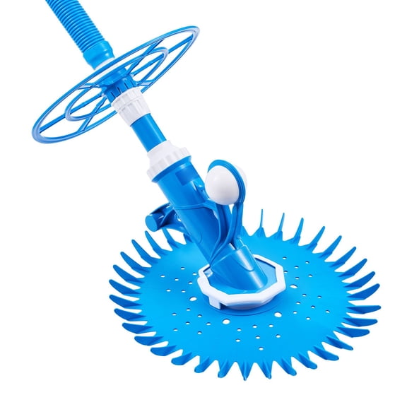 Suction Pool Cleaner, Automatic, Suction Side, with 12 Hoses, for In-Ground & Above-Ground Pools Up to 20x35 Ft