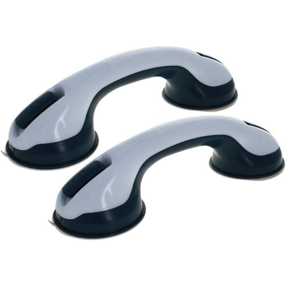 Suction Shower Grab Grip Bar Shower Handle & Bathroom Bathtub Handle, Heavy Duty Safety Grab Bar Non Slip, 2Pcs Without Screw Hole
