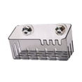 thumbnail image 1 of Suction Sink Organizers Basket With Drain Holes Rustproof Sponge Storage Rack For Kitchen Countertops And Bathrooms, 1 of 15