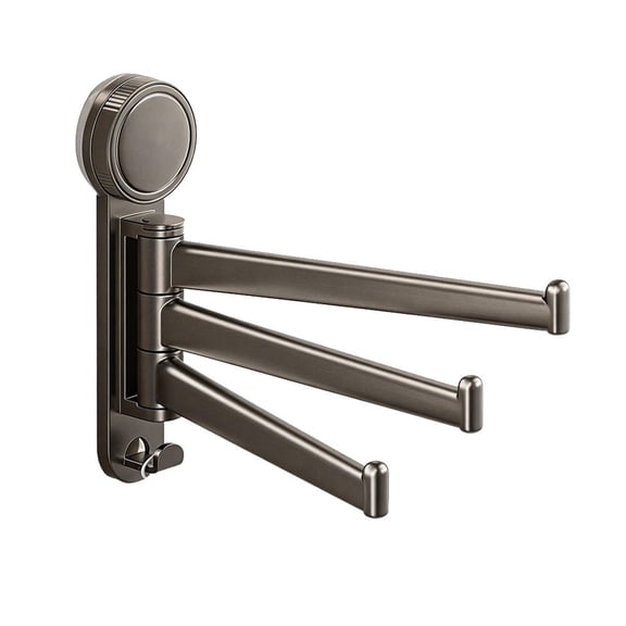 Suction cup Towel Rack Bath Towel Holder with Hook Swing Arm Towel Rack