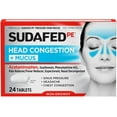 thumbnail image 1 of Sudafed PE Head Congestion + Mucus Acetaminophen Tablets, 24 Ct, 1 of 6