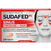 Sudafed PE Pressure + Pain, 24 Count
