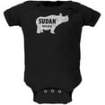 thumbnail image 1 of Sudan Last Male White Rhino Silhouette Soft Baby One Piece Black 12-18 M, 1 of 1