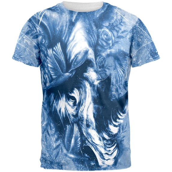 Sudan White Rhino Memorial All Over Mens T Shirt Multi X-LG