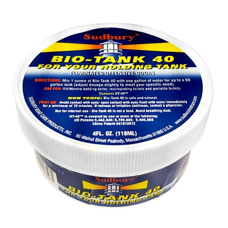 Sudbury Bio-Tank 40 Holding Tank Treatment - 4oz | Bundle of 2