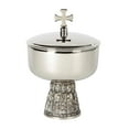 thumbnail image 1 of Sudbury Last Supper Design Silver-Tone Ciborium with Cover, 6 Inch, 1 of 3