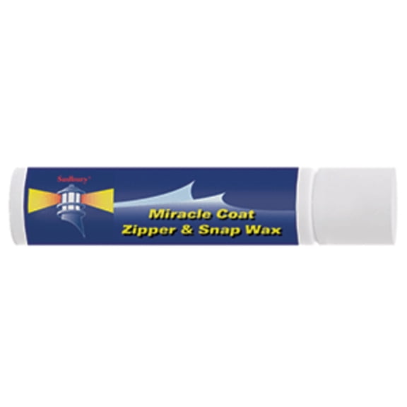3" Blue Miracle Coat Zipper and Snap Wax