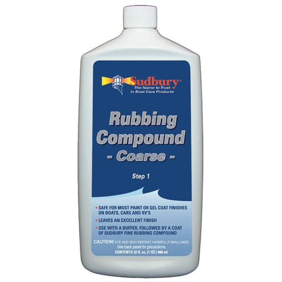 Sudbury Rubbing Compound Coarse - Step 1 - 32oz Fluid | Bundle of 2
