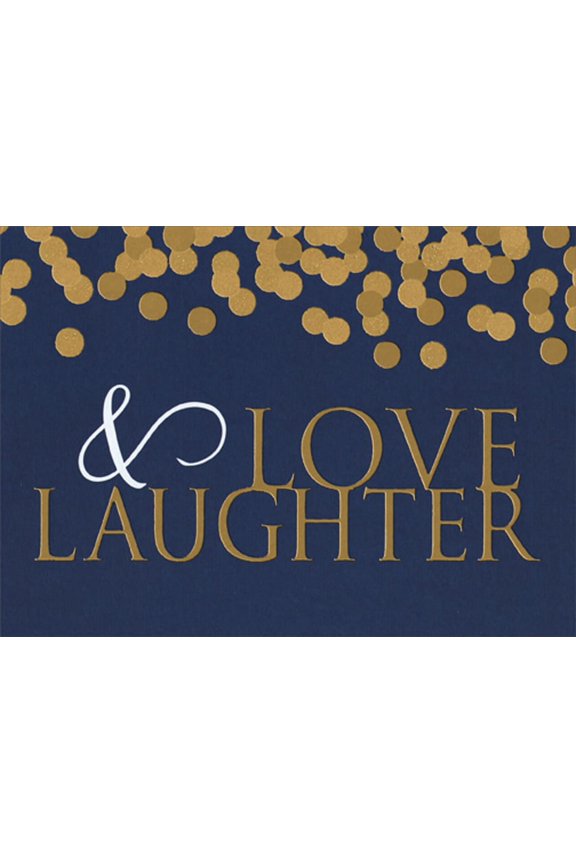 Love Laughter Wedding / Marriage Anniversary Congratulations Card