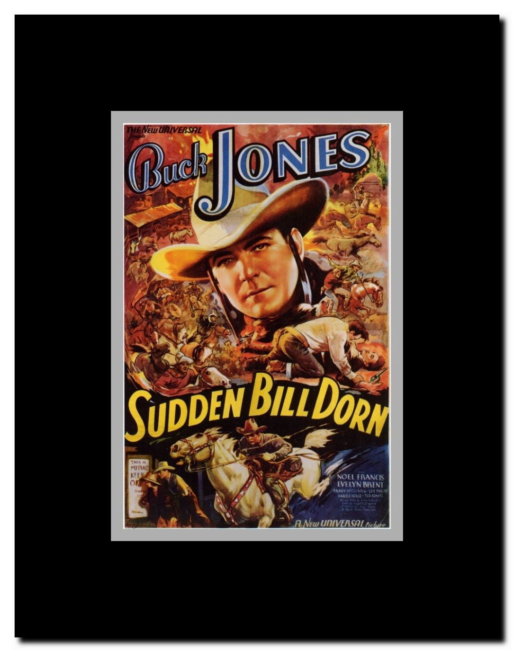 Sudden Bill Dorn Framed Movie Poster