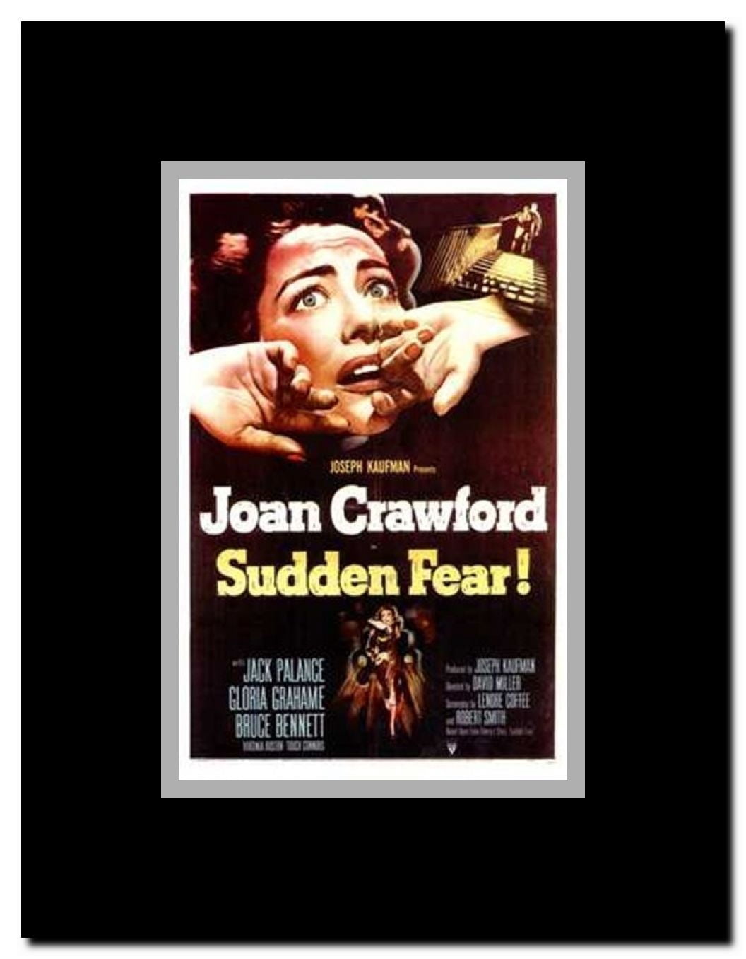 Sudden Fear Framed Movie Poster